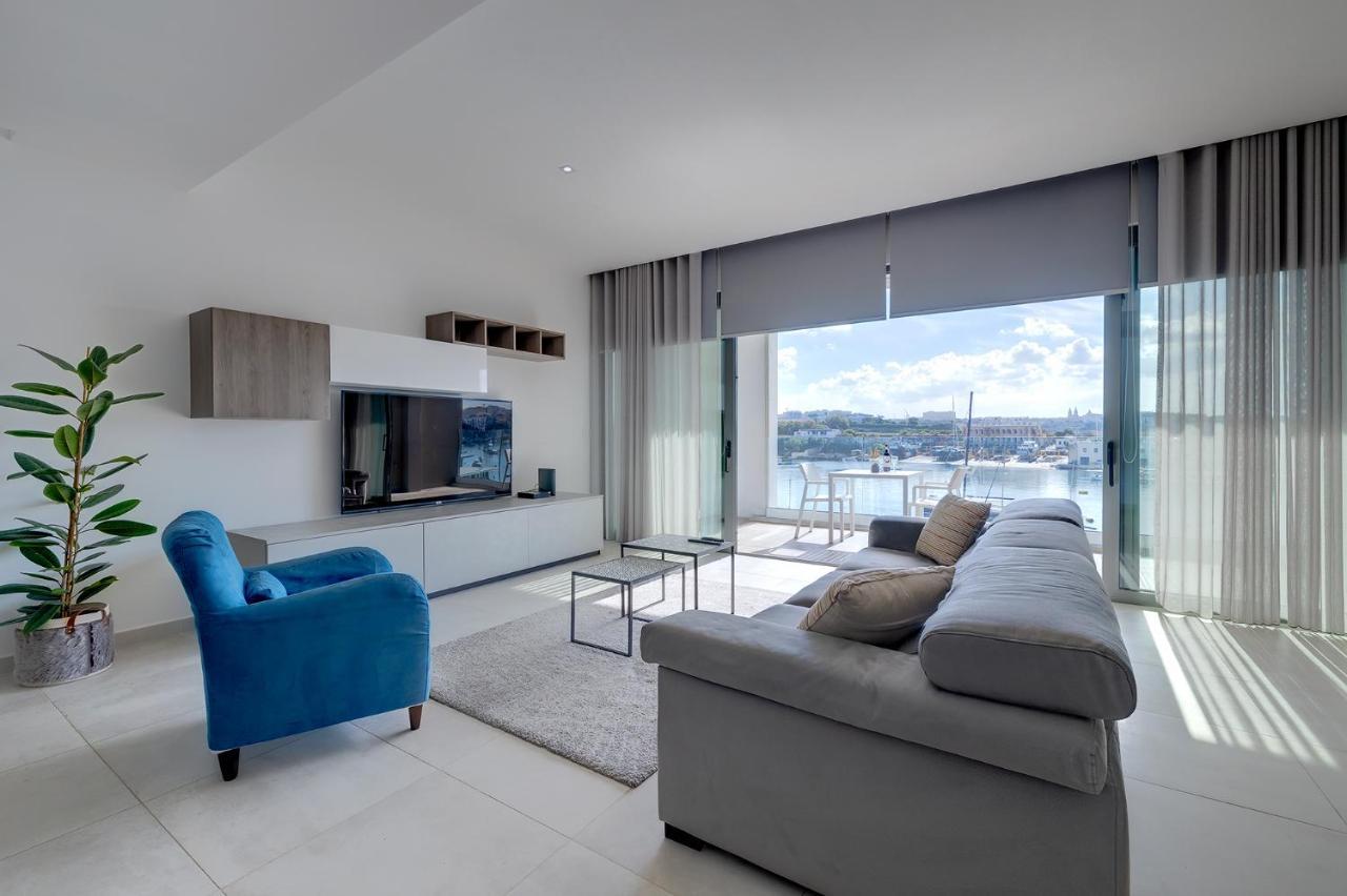 Superlative Apartment With Valletta And Harbour Views スリーマ エクステリア 写真