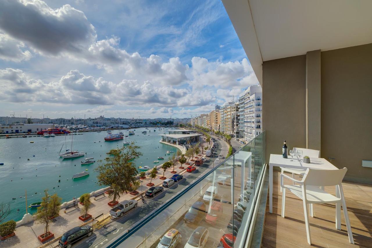 Superlative Apartment With Valletta And Harbour Views スリーマ エクステリア 写真