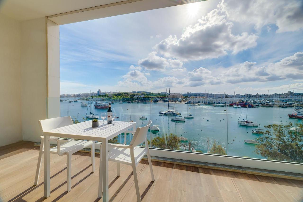 Superlative Apartment With Valletta And Harbour Views スリーマ エクステリア 写真