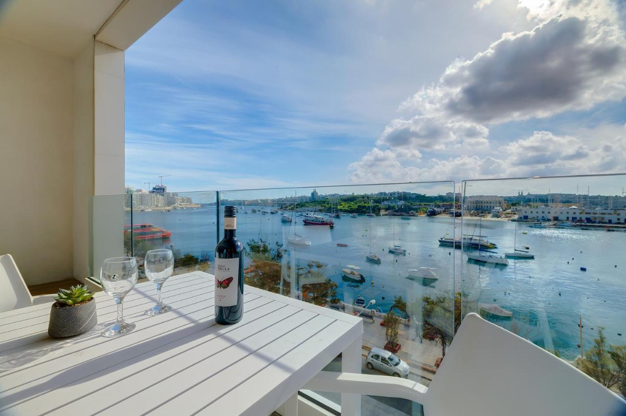Superlative Apartment With Valletta And Harbour Views スリーマ エクステリア 写真