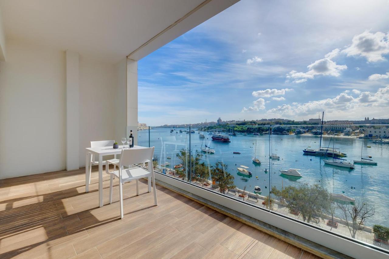 Superlative Apartment With Valletta And Harbour Views スリーマ エクステリア 写真