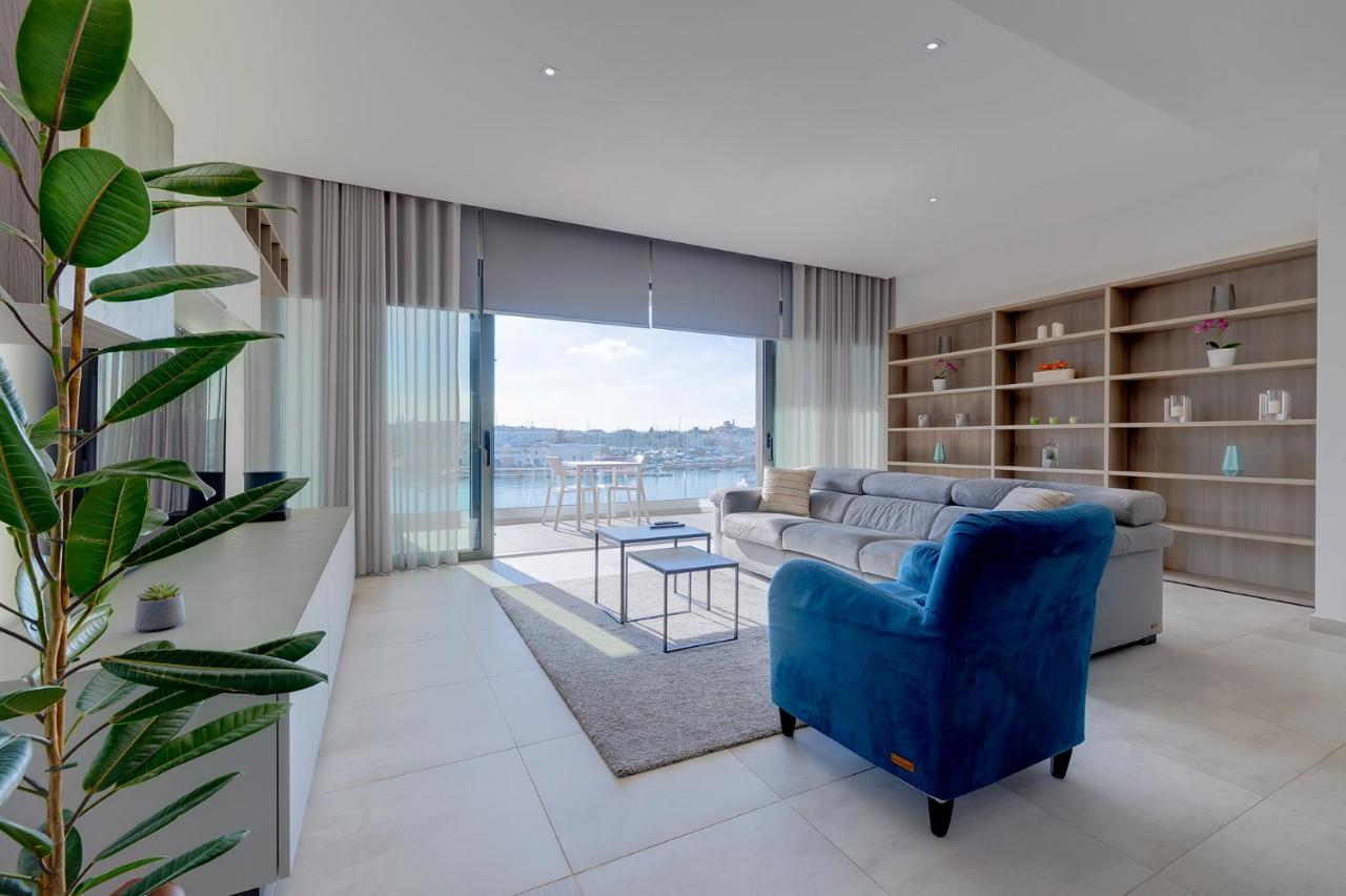 Superlative Apartment With Valletta And Harbour Views スリーマ エクステリア 写真