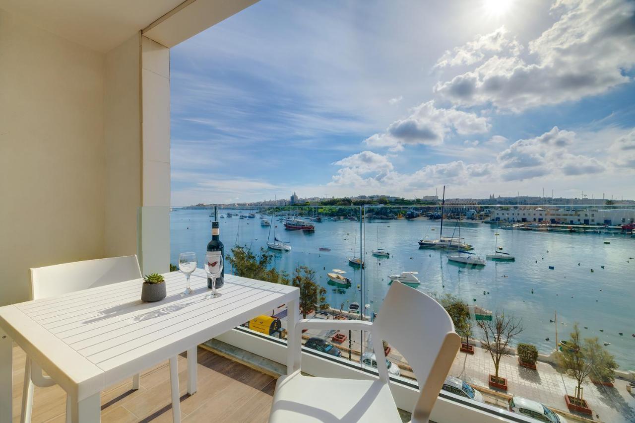 Superlative Apartment With Valletta And Harbour Views スリーマ エクステリア 写真